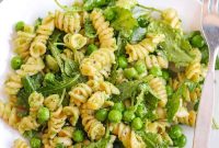 Pea and Arugula Pesto Pasta Salad Recipe