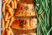 Sheet Pan Salmon with Ginger-Soy Glaze