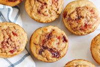 Strawberry Jam-Filled Oat Muffins Recipe