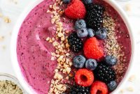 Creamy Triple Berry Smoothie Bowl Recipe