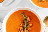 Velvety Tomato and Hummus Soup Recipe