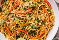 Creamy Peanut Noodles with Chicken Recipe