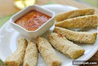 Crispy Baked Zucchini Sticks with Parmesan