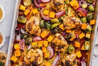 Maple-Glazed Sheet Pan Chicken with Roasted Vegetables
