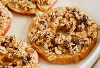 Crunchy Peanut Butter Granola Apple Rings Recipe