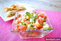 Mojito-Inspired Melon Salsa Recipe with Lime and Mint