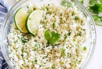 Zesty Cilantro Lime Cauliflower Rice Recipe