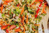 Crunchy Thai Chicken Salad with Peanut-Lime Dressing