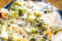 Homemade Creamy Broccoli Cheddar Soup Recipe