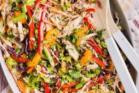 Chinese Chicken Salad with Ginger Sesame Dressing