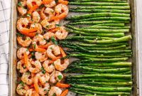 Sheet-Pan Lemon Garlic Shrimp with Roasted Asparagus