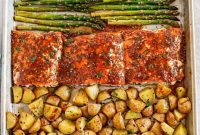 Sheet-Pan Salmon with Maple Dijon Glaze