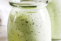 Homemade Creamy Avocado Ranch Dressing