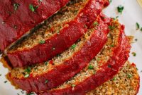 Lean Turkey Meatloaf Recipe with Tangy Glaze