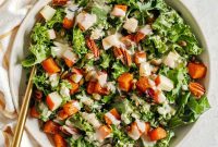 Autumn Harvest Salad with Maple Tahini Dressing