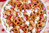 Homemade Valentine’s Day Snack Mix Recipe for Parties and Gifts