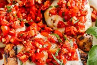 Grilled Chicken with Tomato Basil Bruschetta