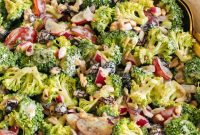 Crunchy Broccoli Salad Recipe with Creamy Dressing