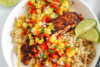 Chili-Lime Salmon with Fresh Mango Salsa