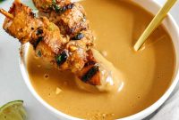 Homemade Peanut Dipping Sauce Recipe for Satay and Spring Rolls