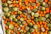Harvest Sheet Pan Sausage with Roasted Vegetables Recipe