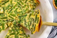 Crustless Asparagus and Feta Quiche Recipe