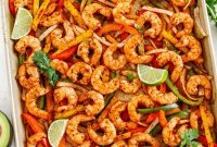 Sheet Pan Shrimp Fajitas Recipe