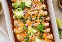 Low-Fat Chicken Enchiladas with Salsa Verde