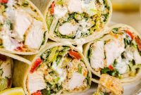 Grilled Chicken Caesar Wraps with Creamy Dressing