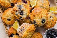Moist Lemon Blueberry Yogurt Muffins