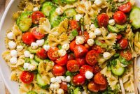 Caprese Pasta Salad with Fresh Mozzarella and Basil