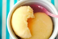 Sparkling Peach and Thyme Sorbet Recipe