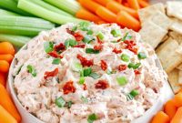 Creamy Sun Dried Tomato Dip Recipe with Garlic and Basil