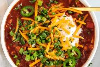 Ground Turkey Chili Recipe with Beans and Vegetables