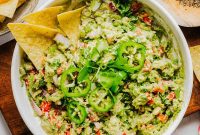 Chunky Guacamole Recipe with Tomato and Onion