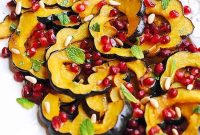 Cinnamon Maple Glazed Acorn Squash for the Holidays