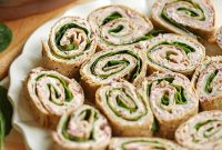 Turkey Pinwheels with Creamy Cranberry Spread