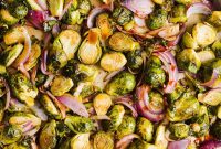 Oven-Roasted Brussels Sprouts with Balsamic Glaze