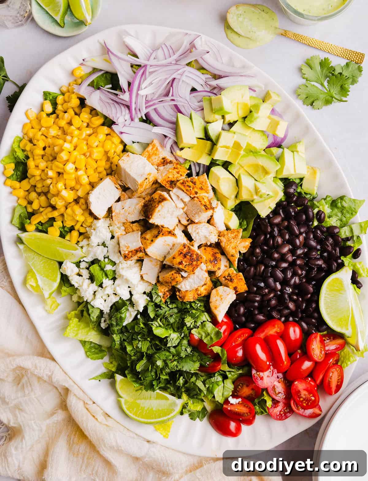 Southwest Chicken Salad with Creamy Avocado Dressing Recipe 7 Southwest Chicken Salad served