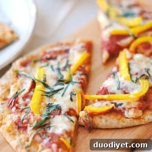 Finished pita pizza