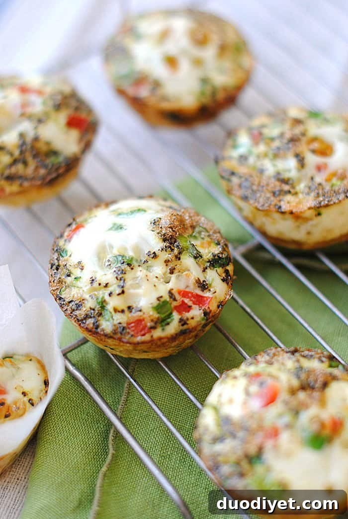 Savory Egg and Zucchini Muffins 2 These Clean Egg Zucchini Muffins not only make the perfect healthy breakfast, but they're super easy to make and are perfect to quickly grab on-the-go!
