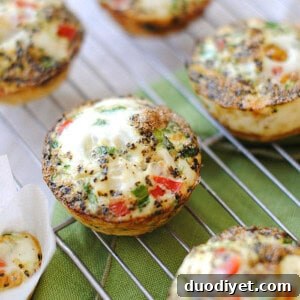 Plate of egg and zucchini muffins