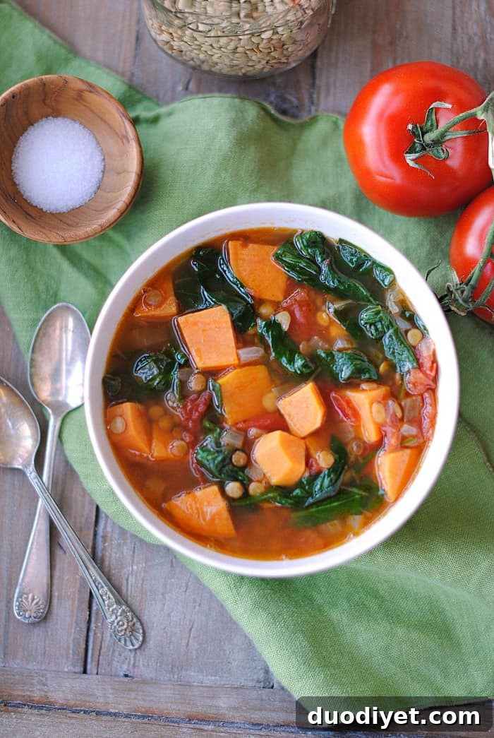 Creamy Vegan Sweet Potato and Lentil Soup 3 1
