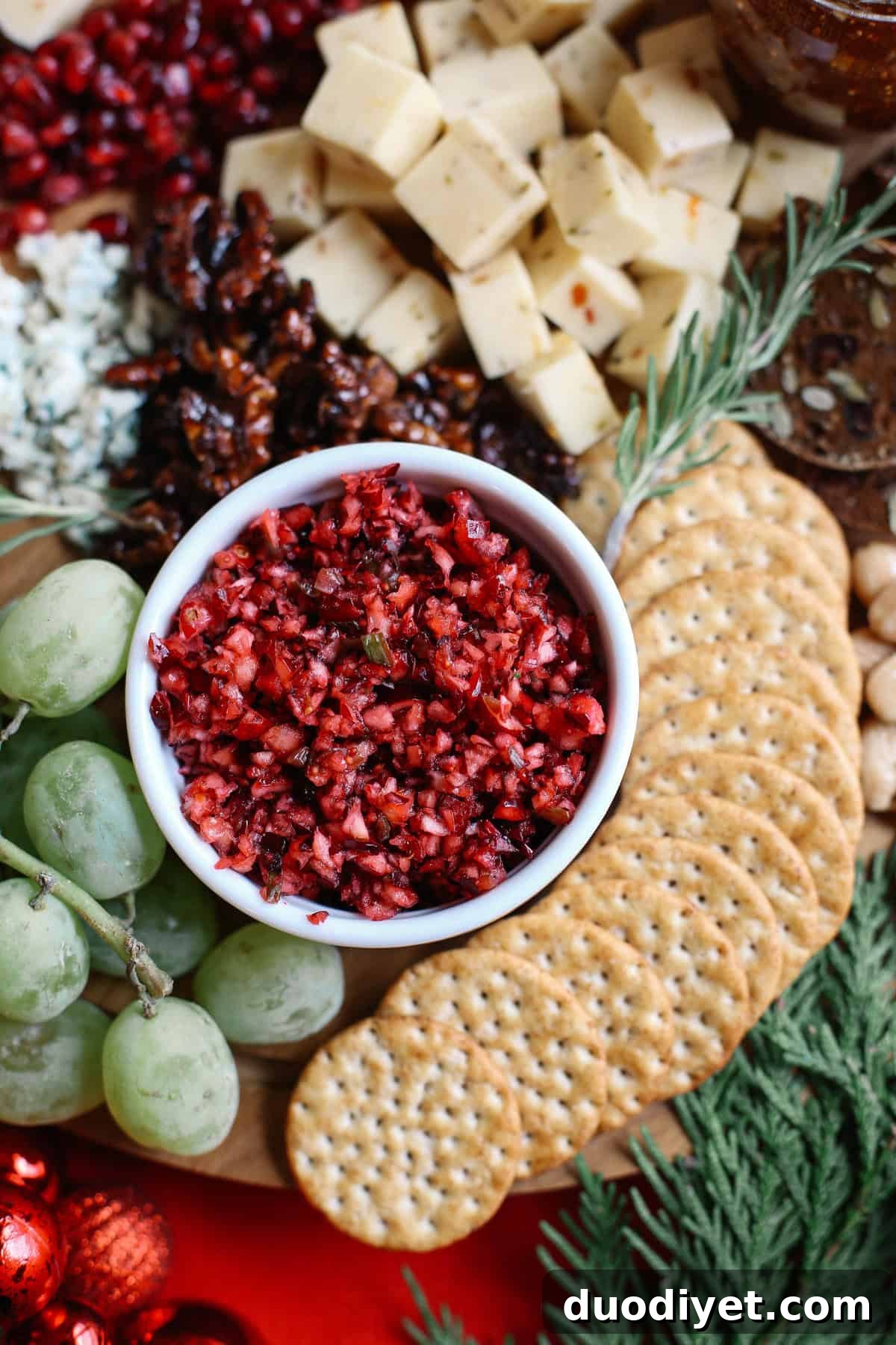 Holiday Cheese Board: Guide to Assembling a Stunning Spread 9 Holiday cheeseboard with cheeses, fruits and nuts