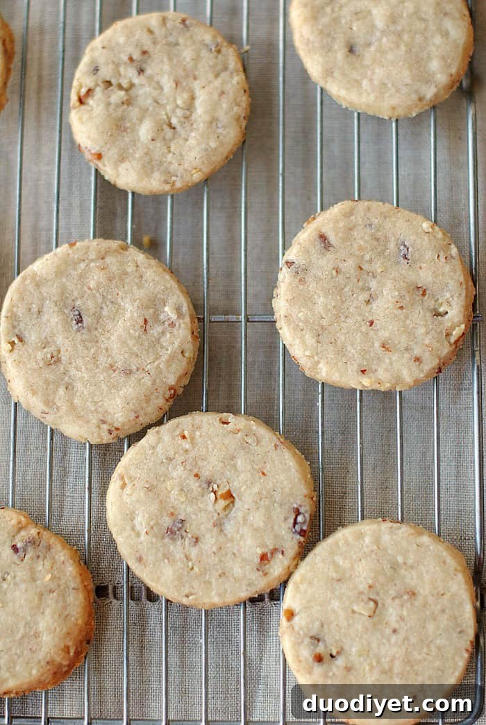 Pecan Sandies close-up
