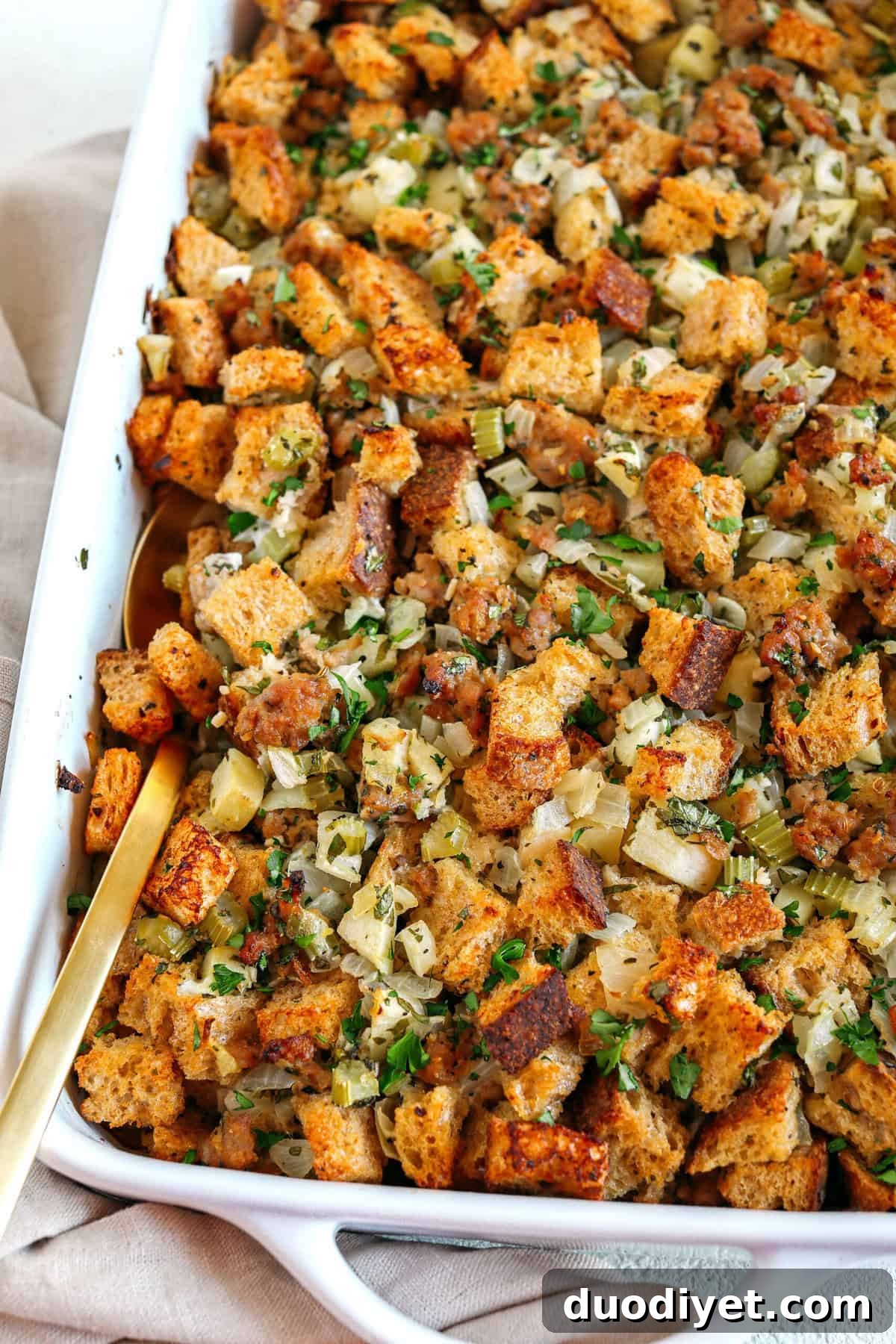 Sausage Stuffing with Apple and Herbs 2 img 1115 1