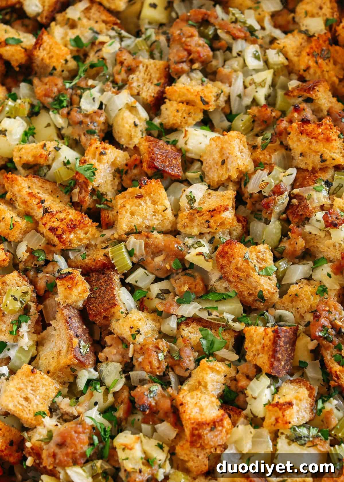 Sausage Stuffing with Apple and Herbs 4 img 1115 4
