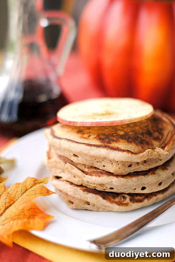 Gingerbread Apple Pancakes