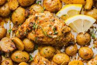 Sheet Pan Lemon Herb Chicken with Roasted Potatoes