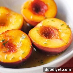 caramelized peaches